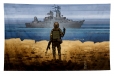 Флаг картина русский военный корабль иди нахуй